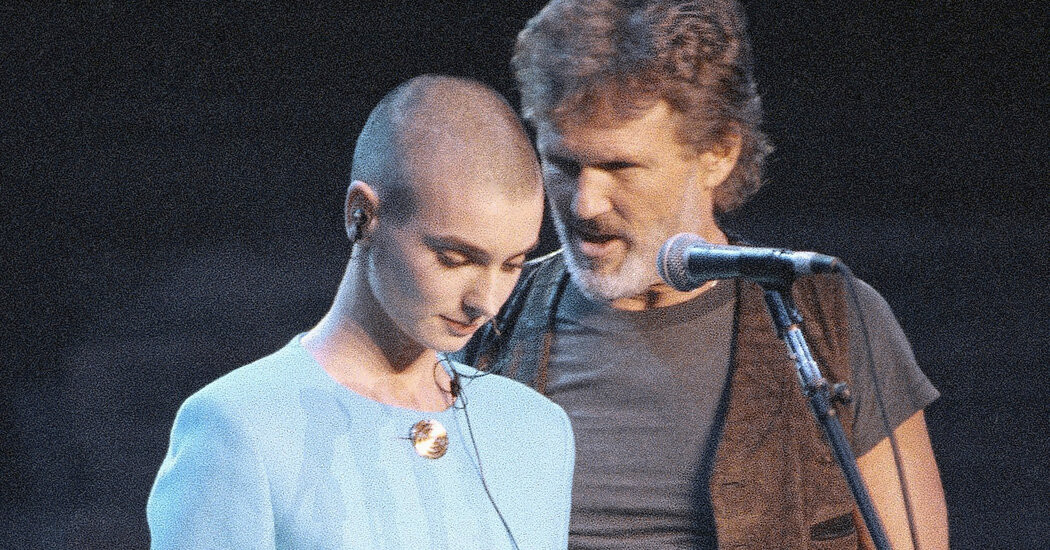 Kris Kristofferson Stood by Sinead O’Connor as the Boos Rained Down  at george magazine