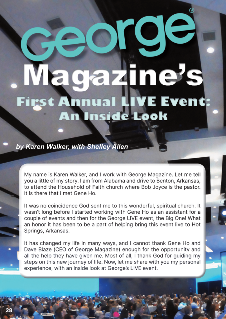 George Magazine First annual LIVE Event: An Inside Look