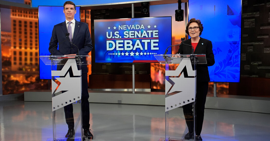 Nevada’s Senate Rivals Spar in a Debate Heavy on Policy and Light on Fireworks  at george magazine