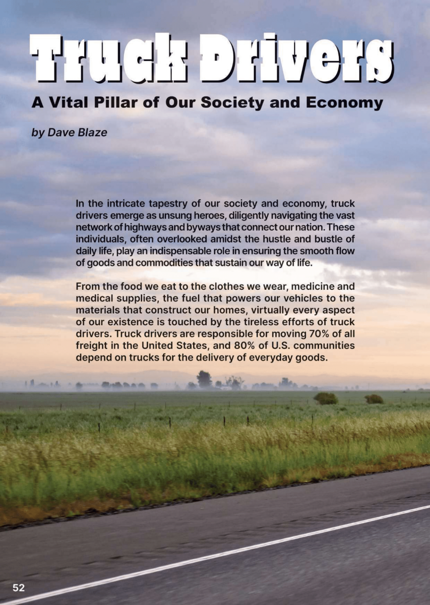 Truck Drivers: A Vital Pillar of our Society