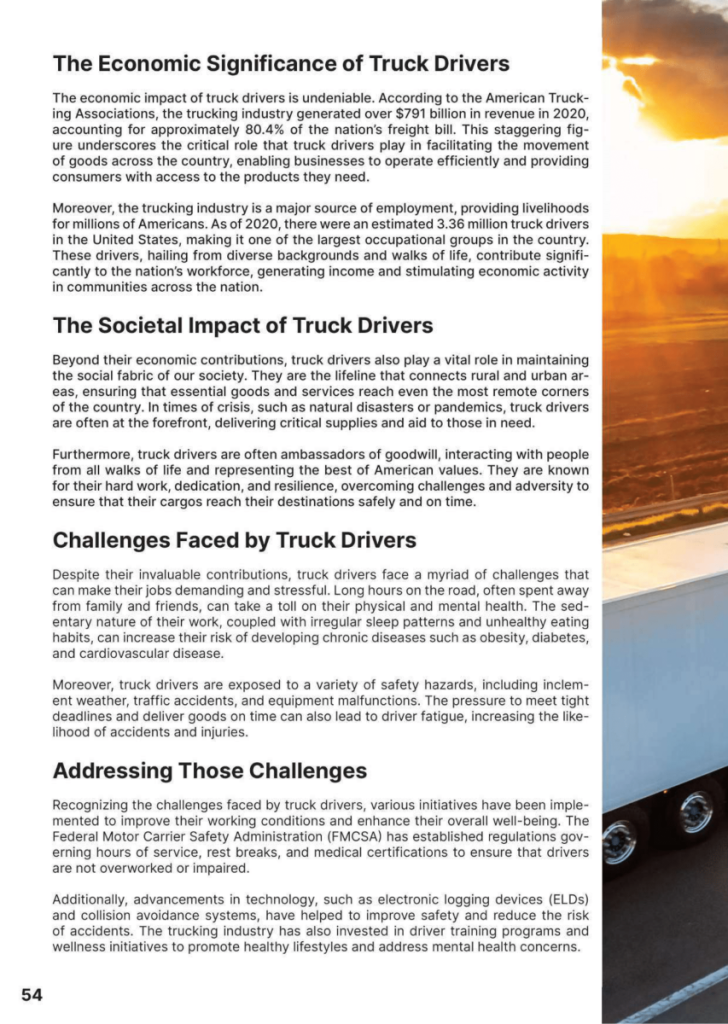 Truck Drivers: A Vital Pillar of our Society  at george magazine