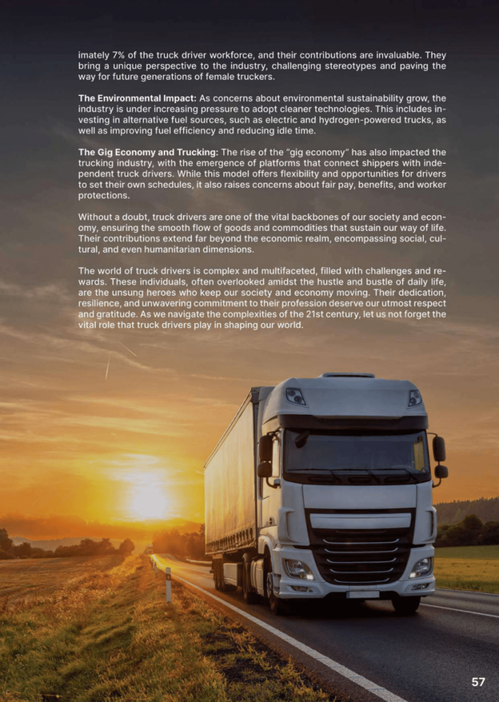 Truck Drivers: A Vital Pillar of our Society  at george magazine