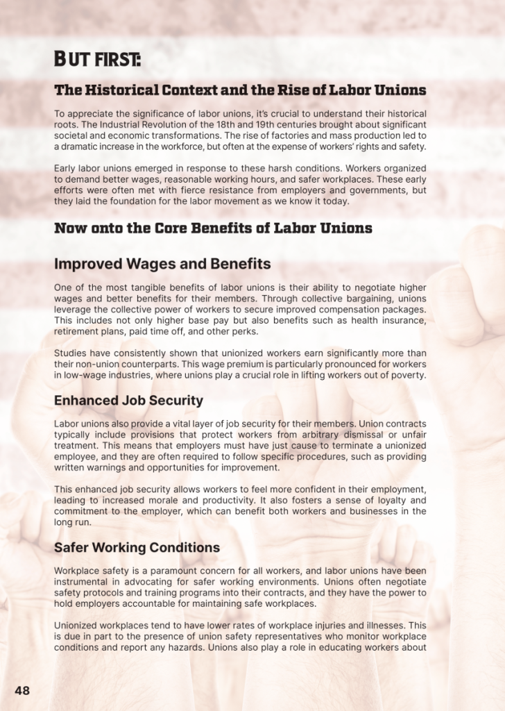 Labor Unions: A Look at the Benefits  at george magazine