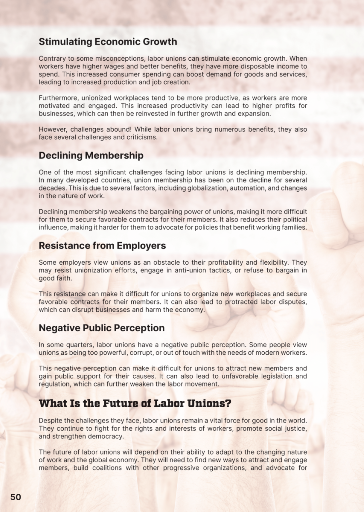 Labor Unions: A Look at the Benefits  at george magazine