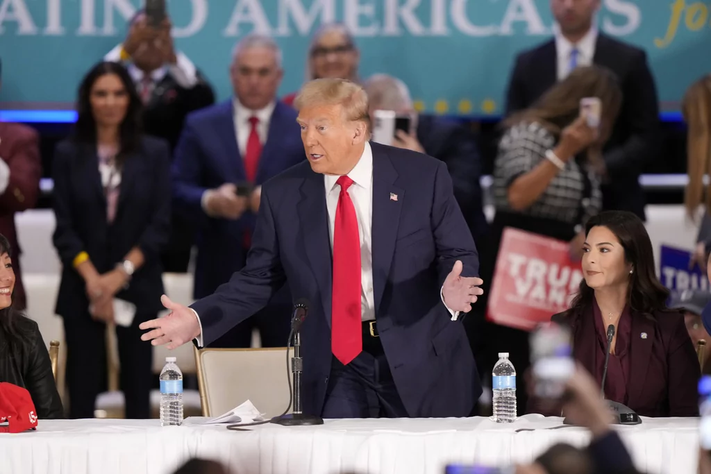 Trump bets on border security in pitch to Latino voters  at george magazine