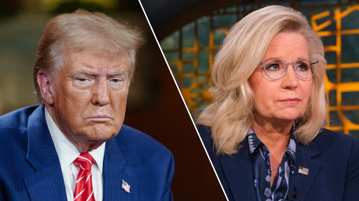 Trump lambastes Liz Cheney as 'Crazed Warhawk' as she campaigns for Kamala Harris  at george magazine