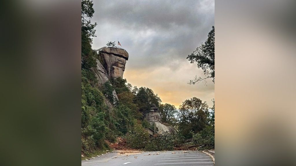 American flag stands strong after tourist town leveled by remnants of Hurricane Helene: ‘Hope and strength’