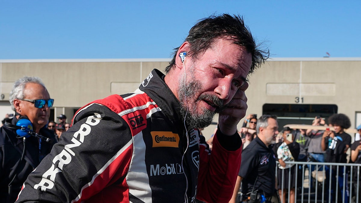 Keanu Reeves spins out during professional racing debut at Indianapolis  at george magazine