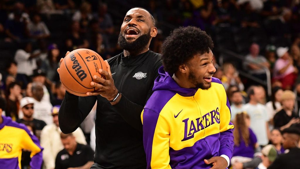 LeBron James on taking court with son, Bronny, as Lakers teammates for first time: ‘I will never forget’