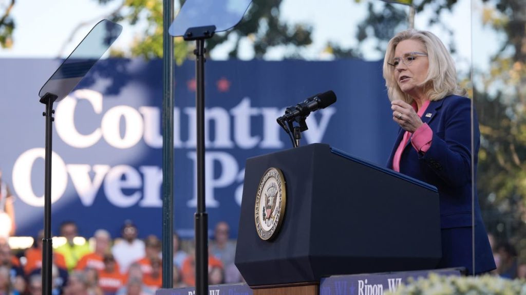 Kamala Harris teams up with Liz Cheney in the birthplace of the Republican Party