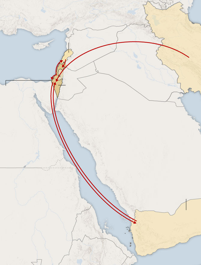 A Wider War in the Middle East, From Hamas to Hezbollah and Now Iran