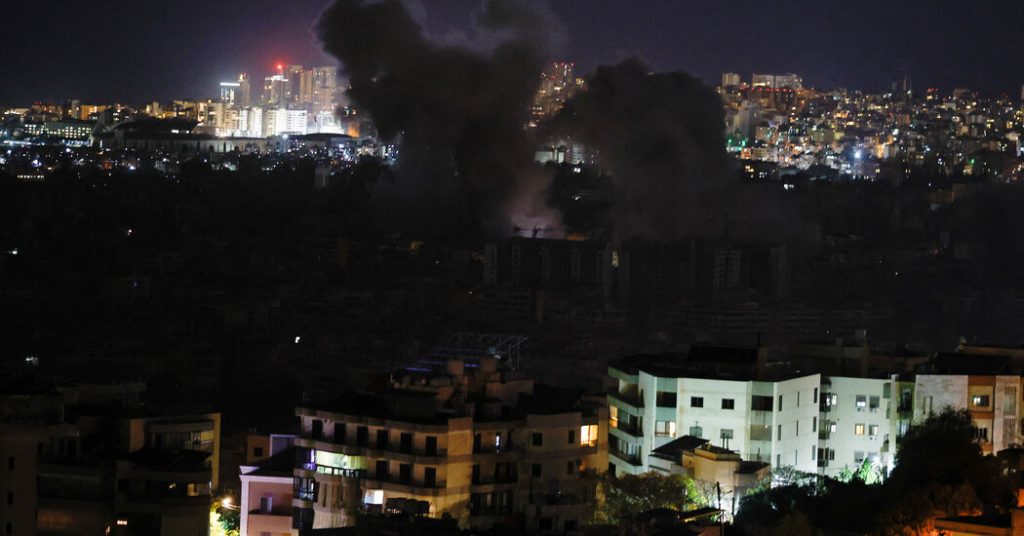 Israel Conducts Widespread Strikes Near Beirut