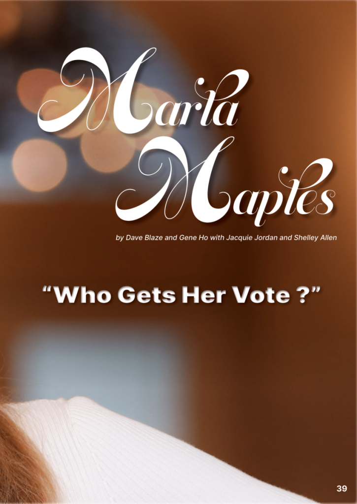 George Interview: Marla Maples - "Who Gets Her Vote"  at george magazine