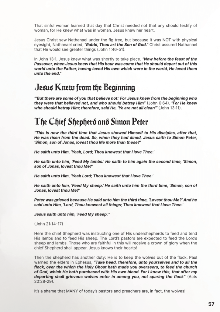 Jesus Knew All…Jesus Knows the Heart  at george magazine