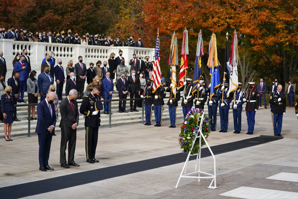 WATCH LIVE: Biden visits Arlington National Cemetery on Veterans Day  at george magazine