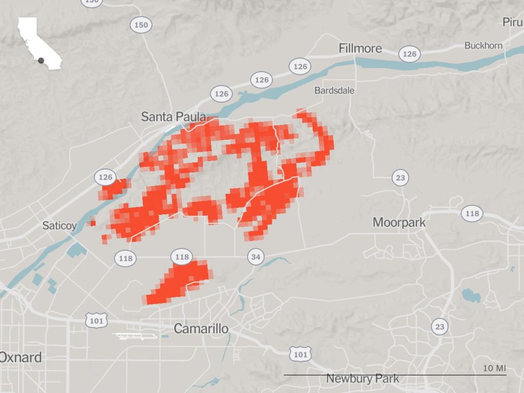 Mountain Fire in Ventura County Destroys Homes and Forces Thousands to Evacuate