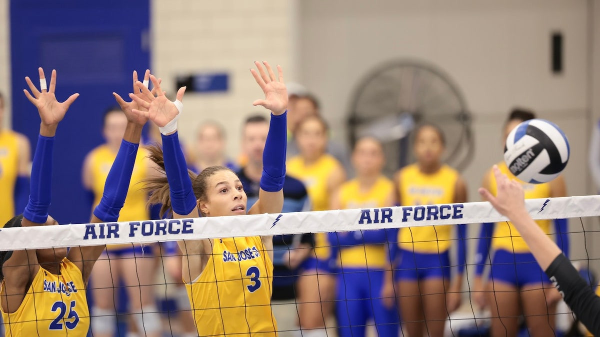 Who is Blaire Fleming? SJSU volleyball player dominating female rivals and enraging women's rights groups  at george magazine