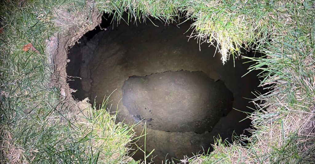 Woman Looking for Cat May Have Fallen Into Sinkhole, Authorities Say