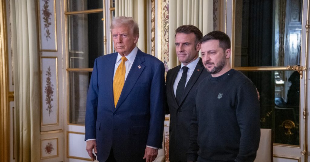 Zelensky Meets Trump in Paris to Press Ukraine’s Case