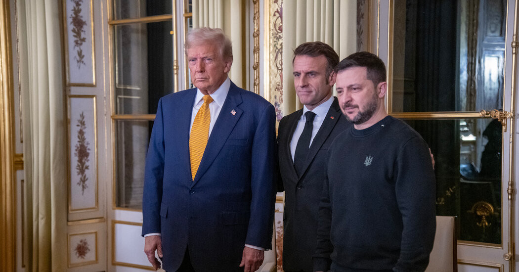 Zelensky Meets Trump in Paris to Press Ukraine’s Case  at george magazine