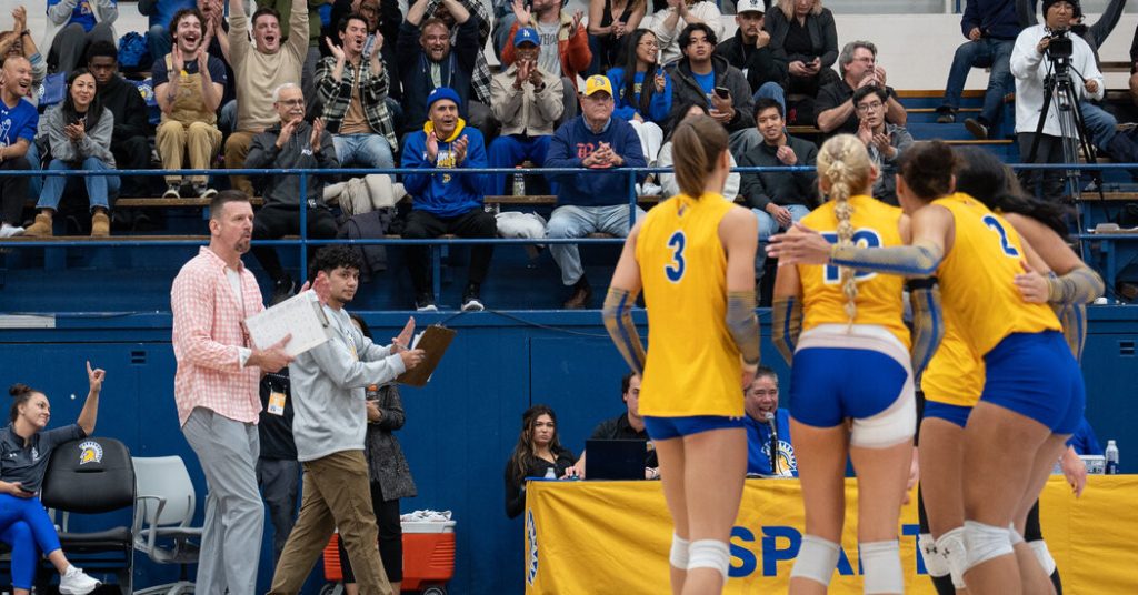 A College Volleyball Team’s Season in the Spotlight Comes to an End