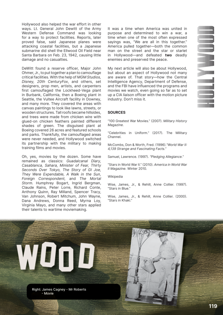 Hollywood Goes to War – World War 2  at george magazine