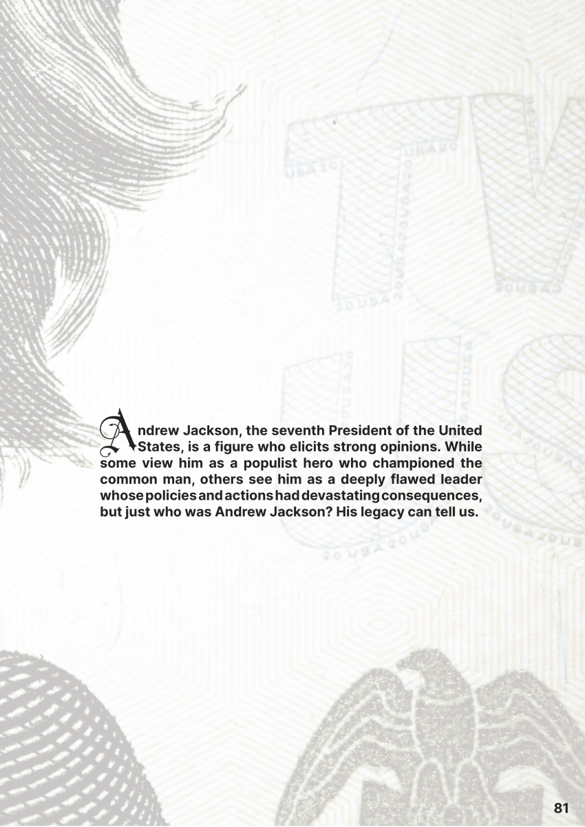 Legacy of Andrew Jackson: Trail of Tears, Spoils System, and the Panic ...