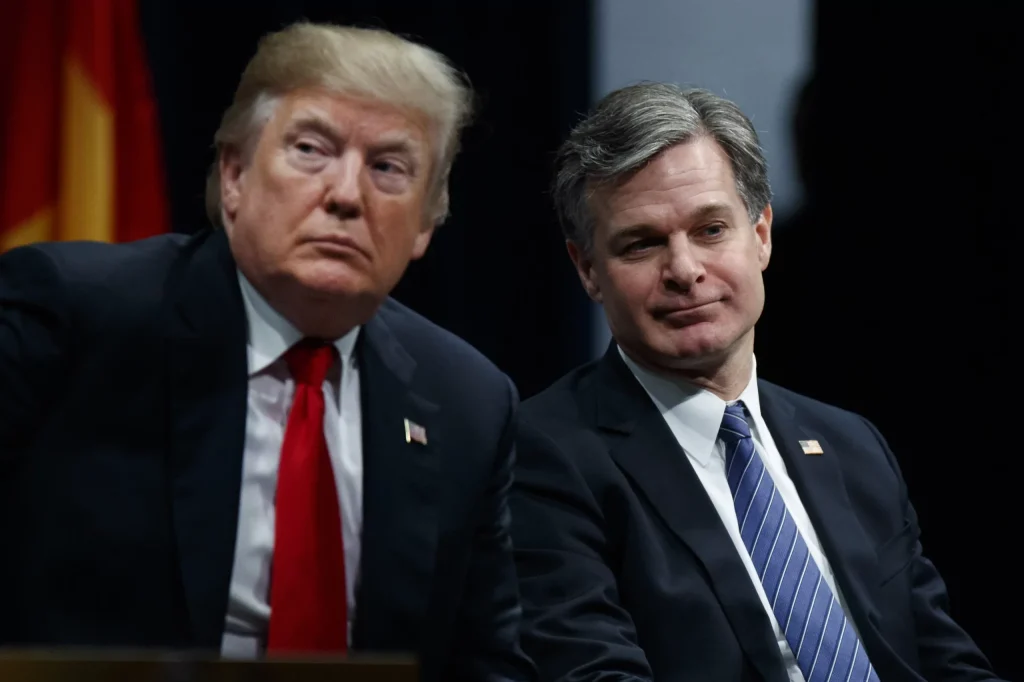 Trump takes victory lap over Wray’s resignation from FBI: ‘A great day’