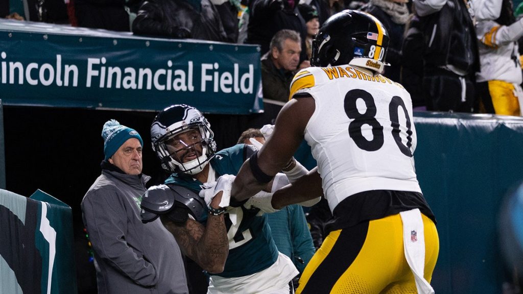 Eagles, Steelers players get into skirmish as rivalry game between title contenders heats up