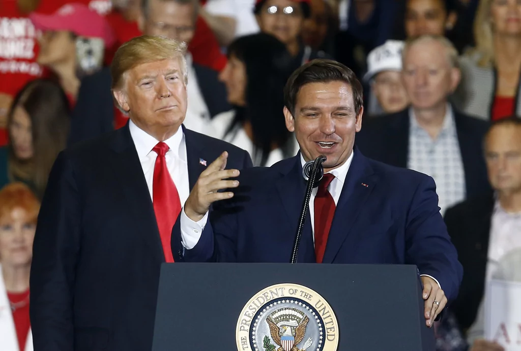 Trump leans on DeSantis to put Lara Trump at front of the line to replace Rubio in Senate