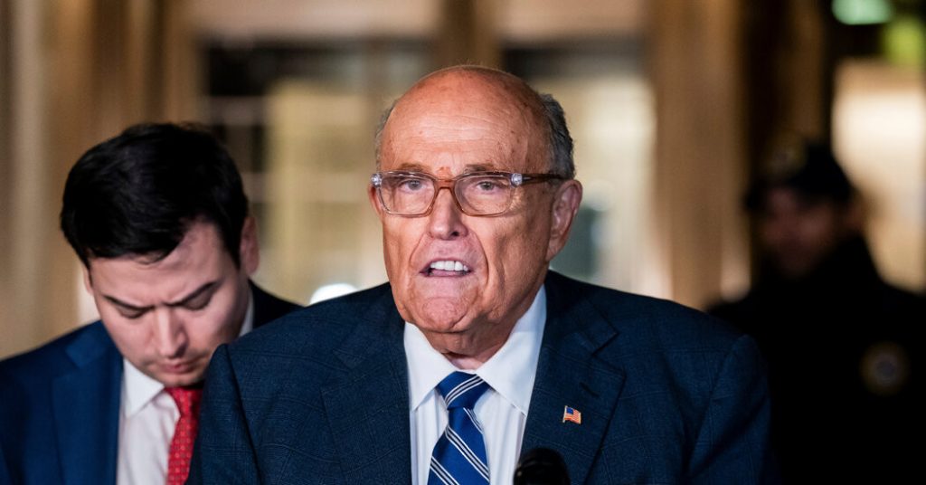 Rudy Giuliani Pleads to Keep World Series Rings and Condo in Defamation Case