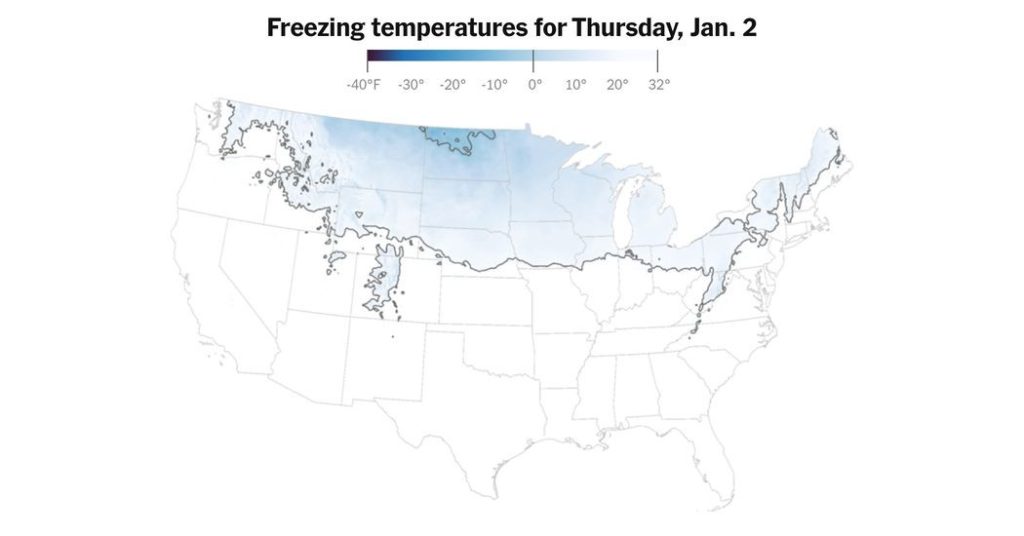 Cold Snap to Grip Much of the U.S., Followed by Winter Storms