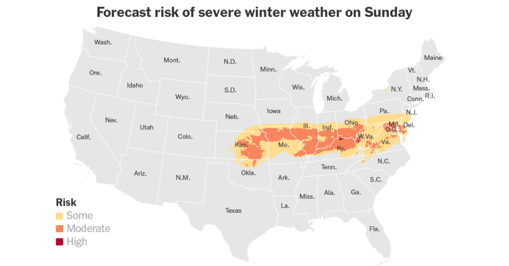 Winter Storm Poised to Bring Heavy Snow and Arctic Cold to Central U.S.