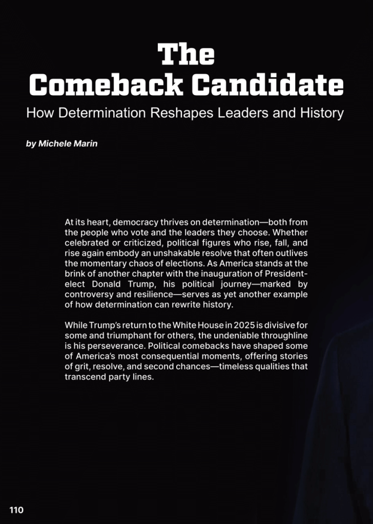 Trump Determination: The Comeback Candidate  at george magazine