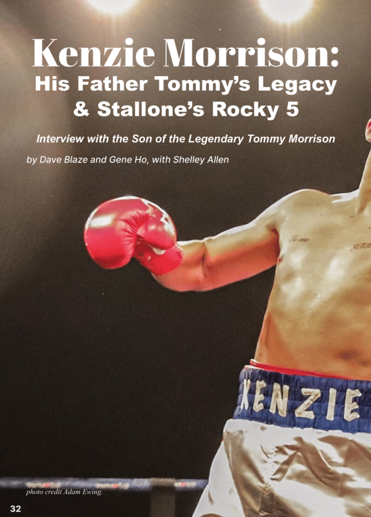 Kenzie Morrison: Tommy's Legacy and Stallone's Rocky 5  at george magazine