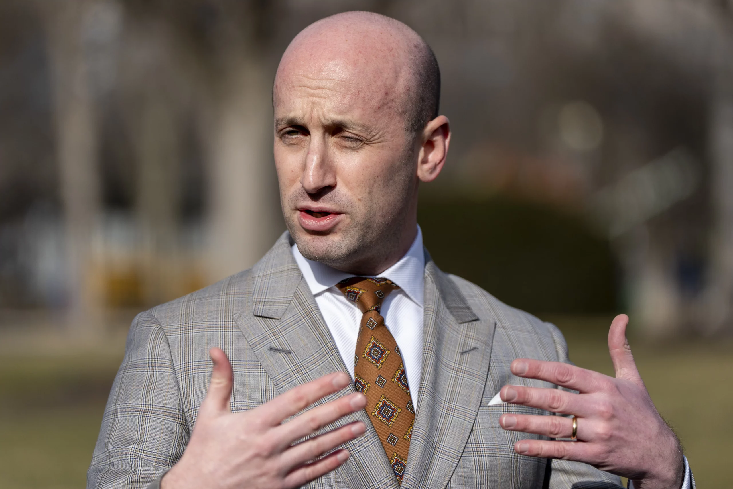 Stephen Miller shouts at CNN anchor in heated interview over DOGE findings  at george magazine