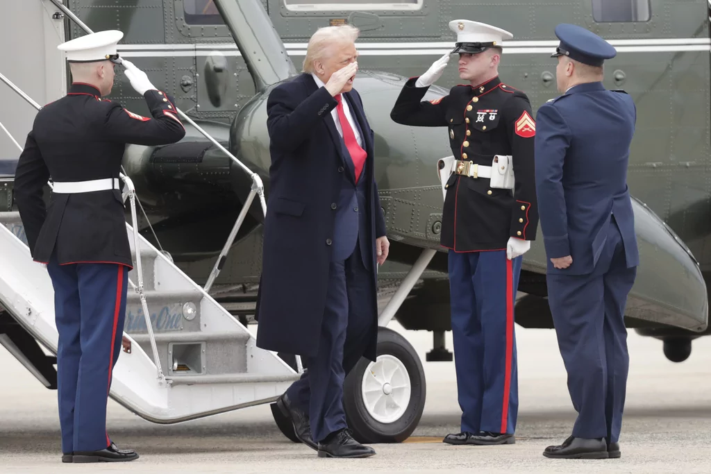 ‘She just became a big story tonight’: Trump jokes after getting brushed in the face by boom mic