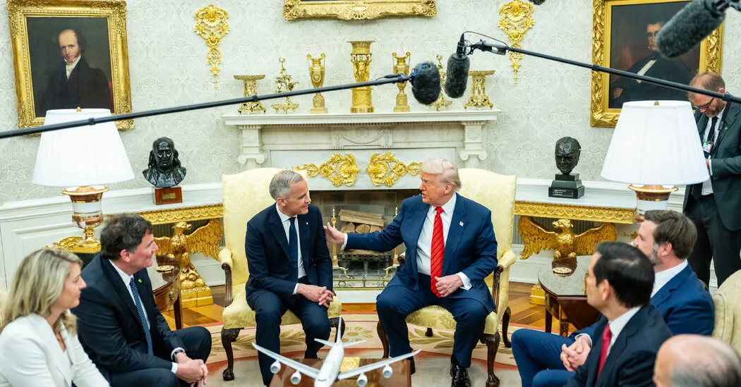 Trump Surprises Canada and Carney With New Message: We Love You  at george magazine
