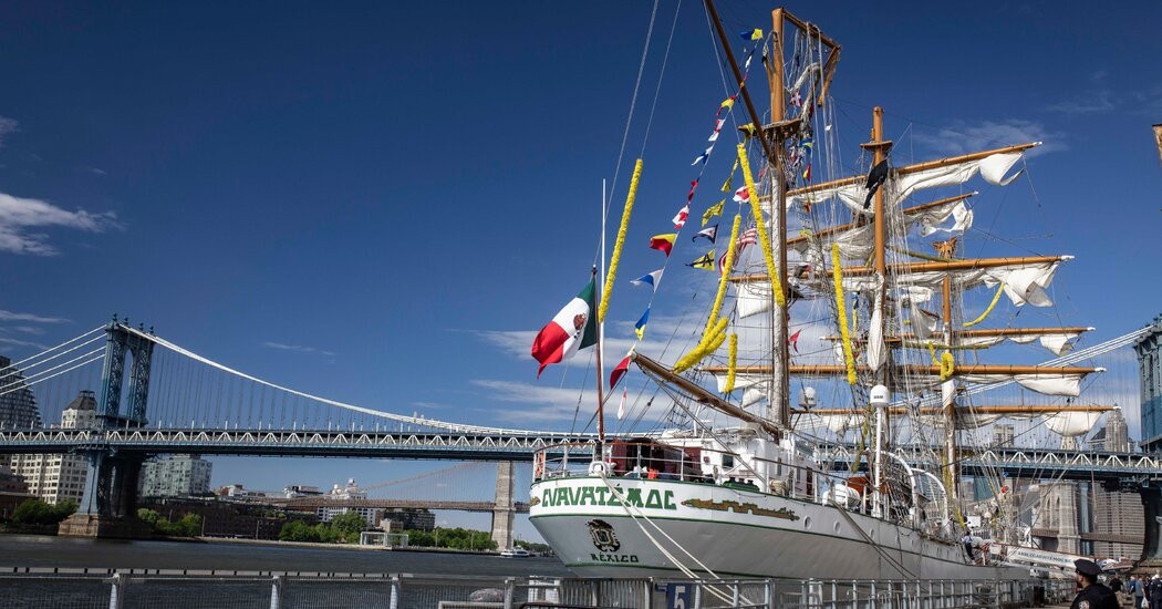 What to Know About the Mexican Navy Ship That Crashed Into the Brooklyn Bridge  at george magazine