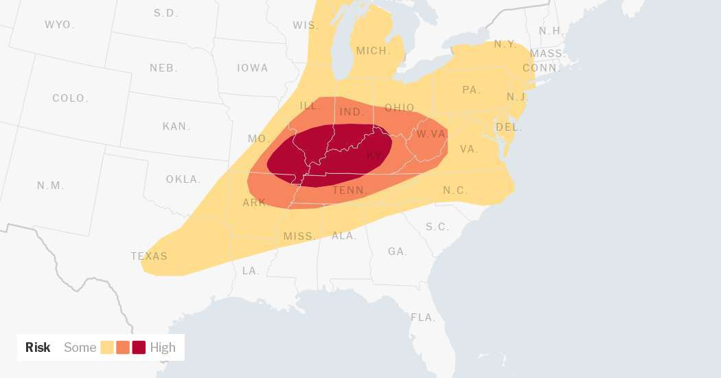 Storms Bring Risk of Tornadoes and Floods, From Texas to New Jersey  at george magazine