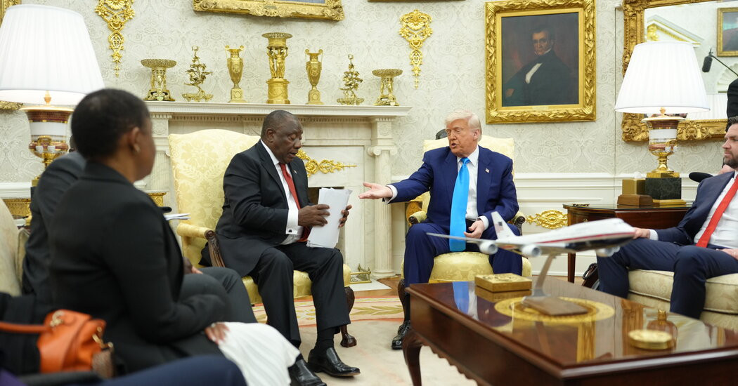 Trump Casts Himself as a Protector of Persecuted White People  at george magazine