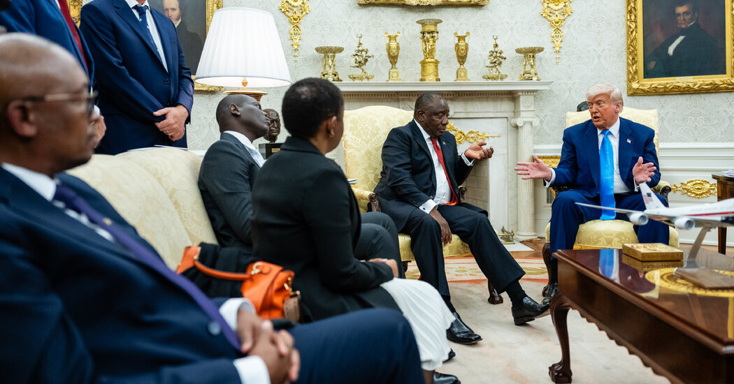 South Africa Wanted to Talk Trade. Then Trump Turned Down the Lights.  at george magazine