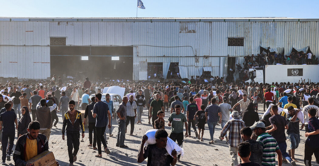 Israel Bombards Gaza Amid Chaos Surrounding Aid Handouts  at george magazine
