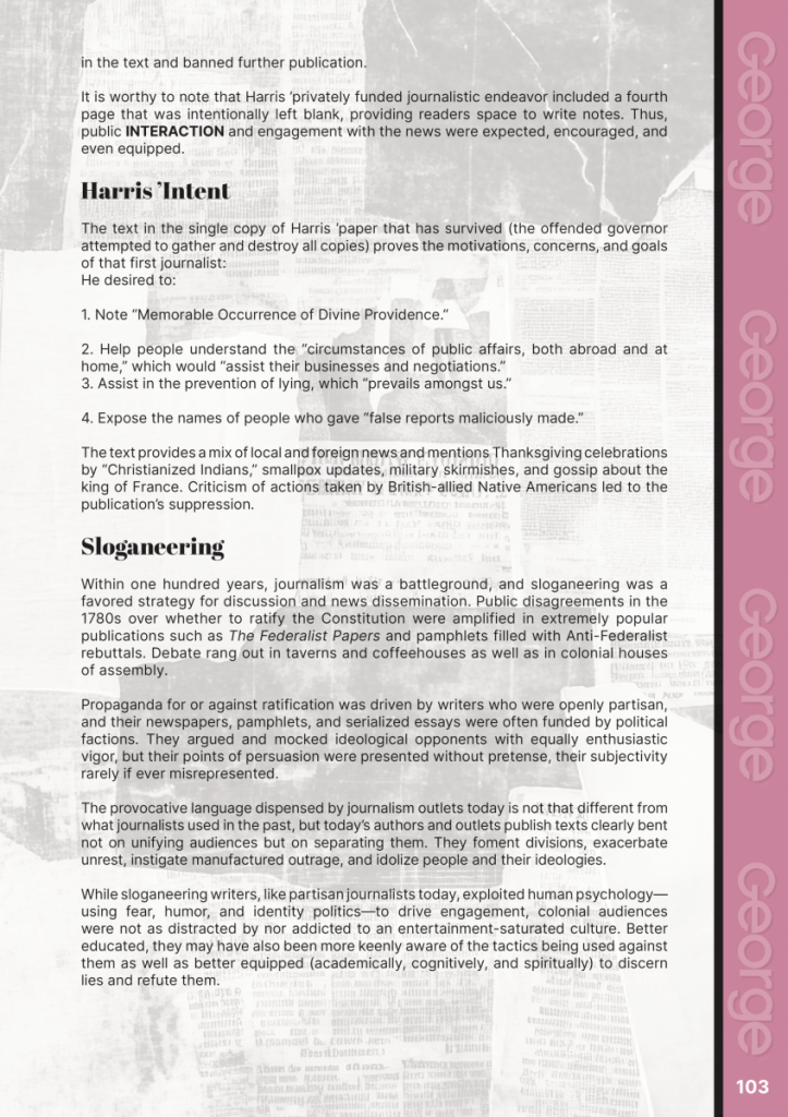 Return of Journalism: Isolating the Signal  at george magazine