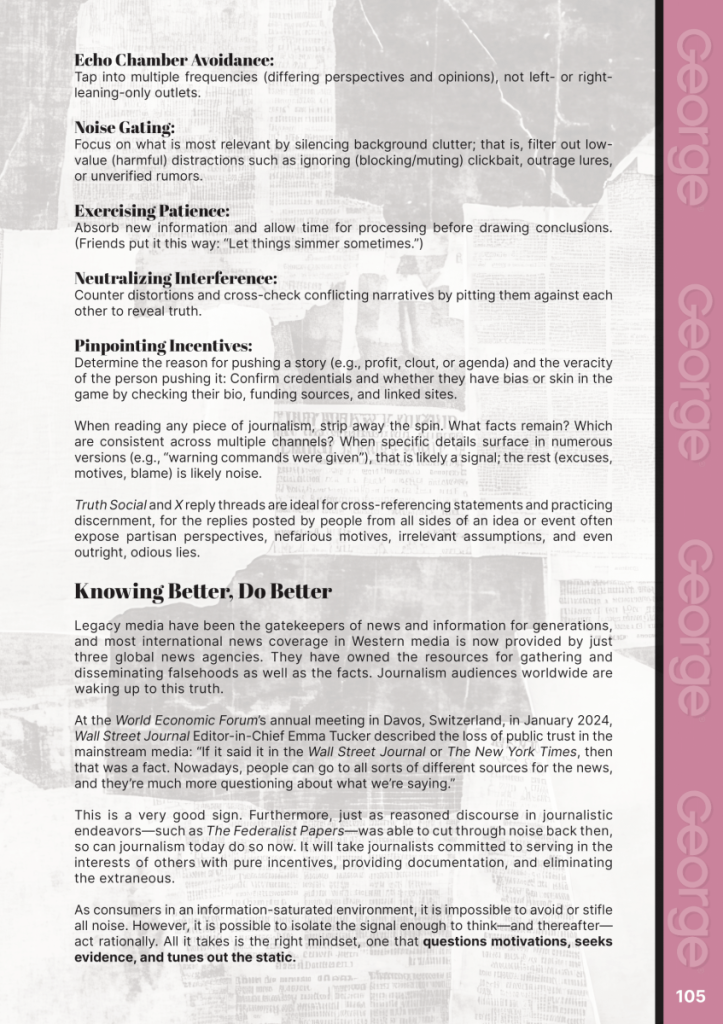 Return of Journalism: Isolating the Signal  at george magazine