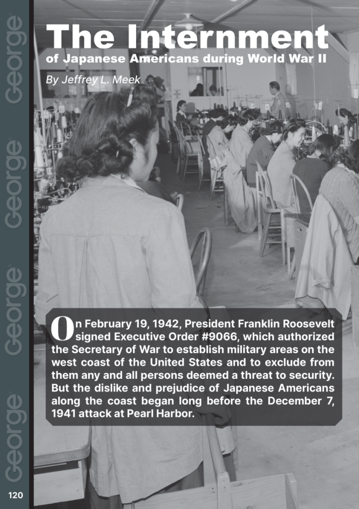 Internment of Japanese Americans WW2  at george magazine