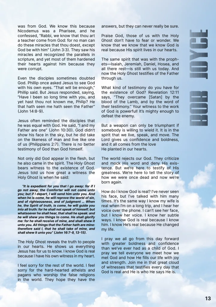 How We KNOW God is Real  at george magazine