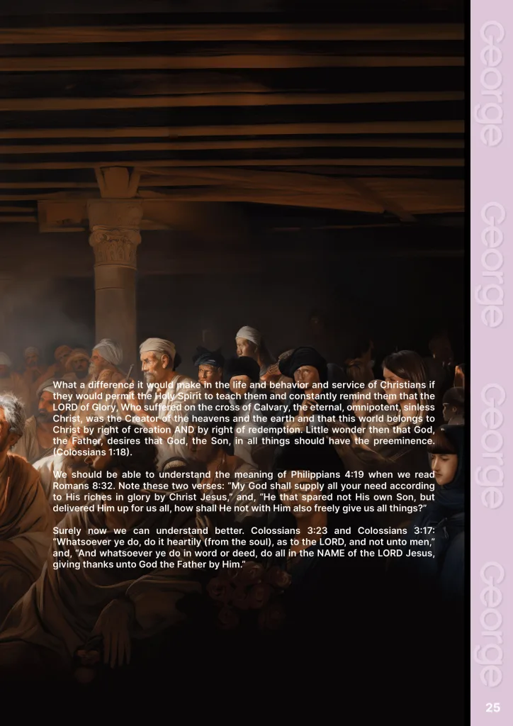 Christians Belong to Christ  at george magazine