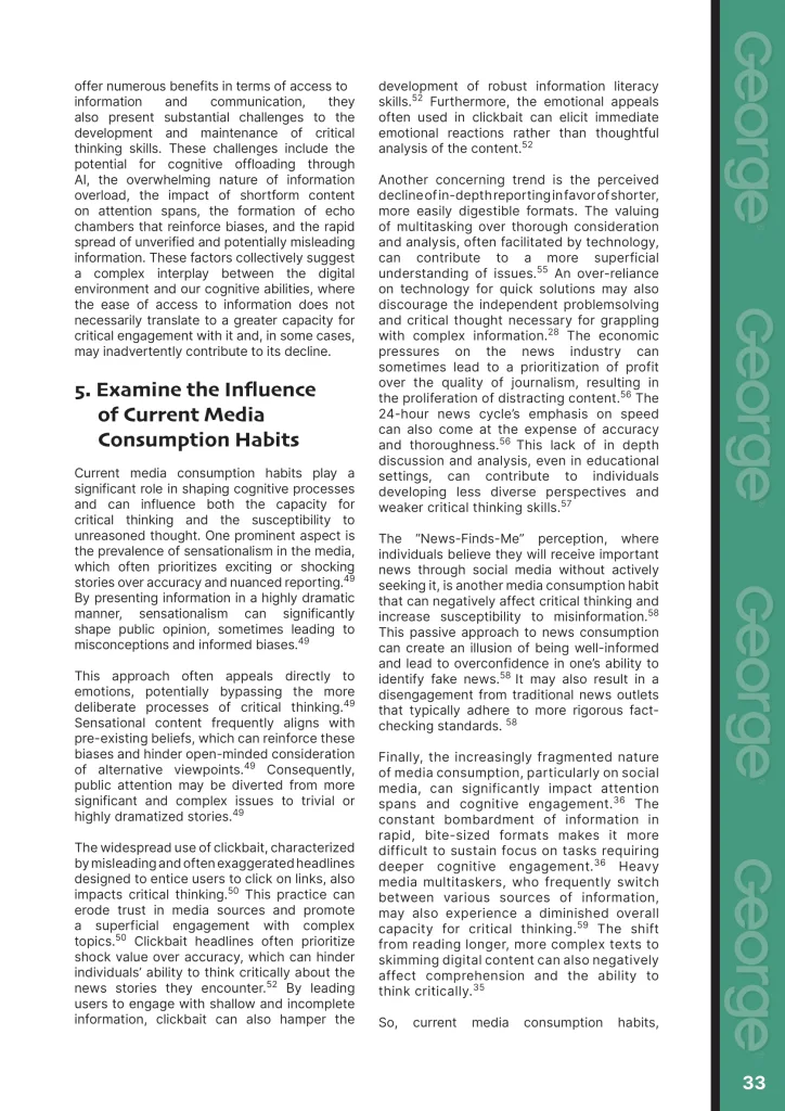 Return to Journalism  at george magazine