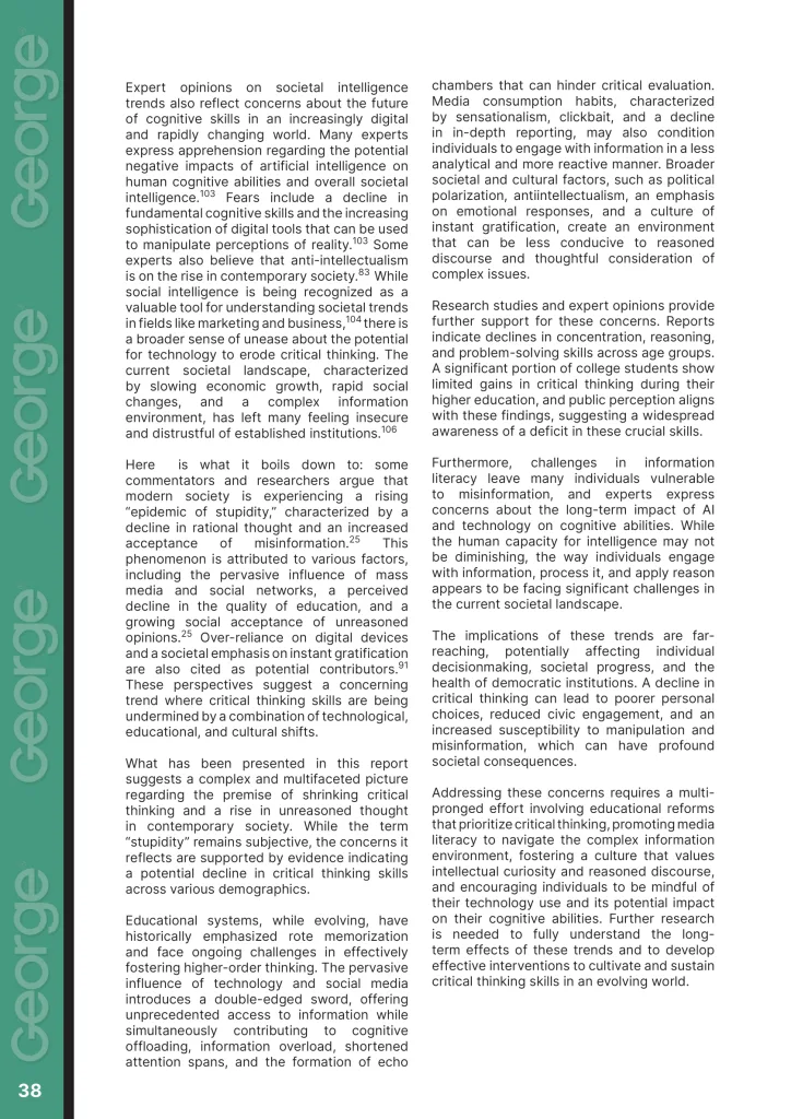 Return to Journalism  at george magazine